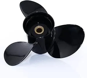 CAPTAIN Boat Propeller fit Johnson Evinrude 40-140 HP Engines, 13 Spline Tooth Outboard Prop, RH, Aluminum, OEM Propellers for 50 60 E-TEC 65 70 75 85 88 90 100 110 112 115 120 125 135 HP