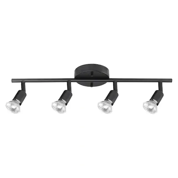 Globe Electric 58932 Payton 4-Light Track Lighting Kit, Silver