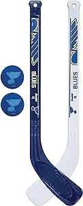 Franklin Sports NHL Mini Hockey Player Stick Set, St. Louis Blues