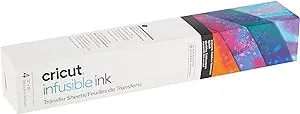 Cricut Patterns, Rainbow Watercolor Splash (4 ct) Infusible Ink Transfer Sheets