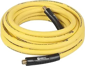 WYNNsky Hybrid Air Hose 3/8 in.X 100ft, 1/4"MNPT Fittings, 300 PSI Max Working Pressure,Non-Kinking, Lightweight, Flexible In Extreme Cold Weather, Excellent UV, Oil and Abrasion Resistant