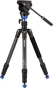 Benro HFTA28CS4H Hybrid Carbon Fiber Tripod with S4H Pan/ ilt Head (  Returned from FBA )