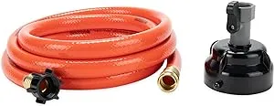 Camco RhinoFLEX Clean Out Hose w/ Rinser Cap - 10' 22999