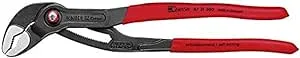 KNIPEX Tools - Cobra QuickSet Pump Pliers (8721300SBA), 12-Inch, Red