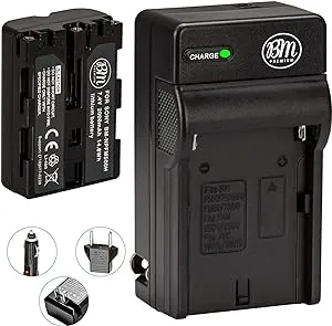 BM NP-FM500H Battery &amp; Charger for Sony Alpha a77II,SLT-A57,<wbr/>A58,A65V,A77V,<wbr/>A99V