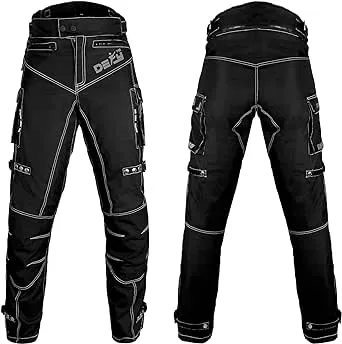 Motorcycle Pants for Men Dual Sport Motorbike Pant Waterproof, Windproof Riding Pants All-Weather with Removable CE Armored