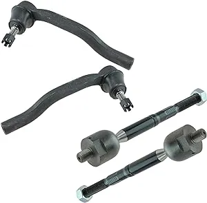 TRQ PSA55552 Inner Outer Tie Rod End LH Driver RH Passenger Set of 4 for 07-12 ...