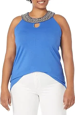 Avenue Women's Plus Size Top Nadia Beaded