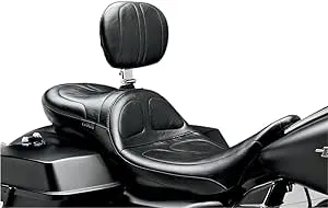 Le Pera Daddy Long Legs Stitched Black Motorcycle Seat w/Backrest (lk-957dlbr)