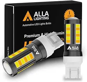 7442NA 7444NA 7443 Switchback LED Bulbs, Dual-Color Amber Yellow Turn Signal 