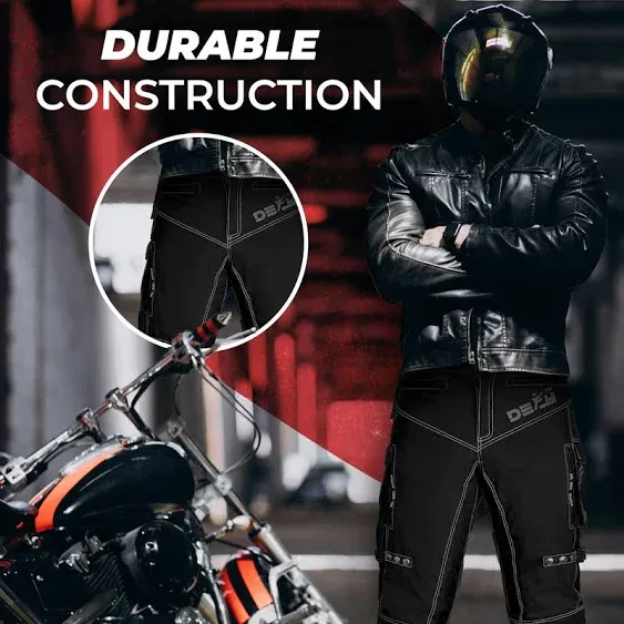 Motorcycle Pants for Men Dual Sport Motorbike Pant Waterproof, Windproof Riding Pants All-Weather with Removable CE Armored