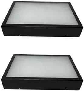 Riker Glass Top Display Cases for Collectables, Arrowheads, Medals, More (3 Pack)