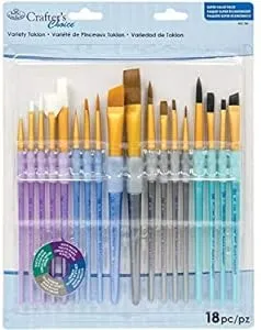 Royal Brush Crafter's Choice Variety Brush Value Set, Multicolor