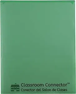 C-Line Classroom Connector School-to-Home Folders, Green, 25 per Box (32003)