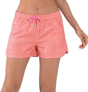 Actleis Womens Swim Shorts UPF50+ Board Shorts Quick Dry Beach Shorts Drawstring Sports Summer Bottom