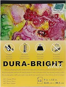 GRAFIX DURA-BRIGHT .010 9x12 12PGS, 9"X12" 12 Sheets/Pad