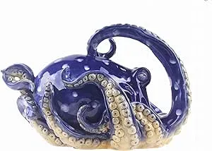 Octopus Teapot Ceramics Sea Life Tea Pot by Blue Sky and Heather Goldminc