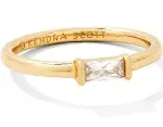 Kendra Scott Juliette Band Ring Gold White Crystal : 5