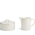 Gio Gold Cream & Sugar Set