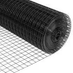 24&#039;&#039; X 50&#039; 1/4inch Hardware Cloth 23 Gauge Black Vinyl Coated Welded Fence Mesh