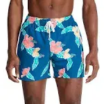 Chubbies Swim Trunks Mens Small Floral Reefs Bathing Suit Shorts 5.5&#034;