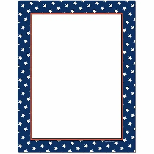 American Stars Letterhead Laser & Inkjet Printer Paper 100 Pack