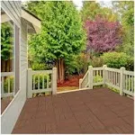 Pure Garden Wood Plastic Composite Interlocking Patio Floor Tiles