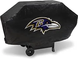 Rico Industries NFL Vinyl Padded Deluxe Grill Cover, 68 x 21 x 35-inches