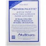 Masterson Sta-Wet Premier Palette Acrylic Paper Refill 30 Sheets