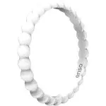 Enso Rings Beaded Stackables Series Silicone Ring 8 / White