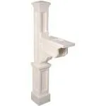 Mayne Inc. Mail Post 4.5 Ft. H In-Ground Decorative Post; White