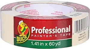 Duck Brand Professional Painter's Tape, 1.41 Inches by 60 Yards, Beige, Single Roll (1362489)