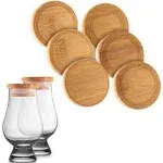 CairnCaps Glassware Lids (Natural Bamboo)