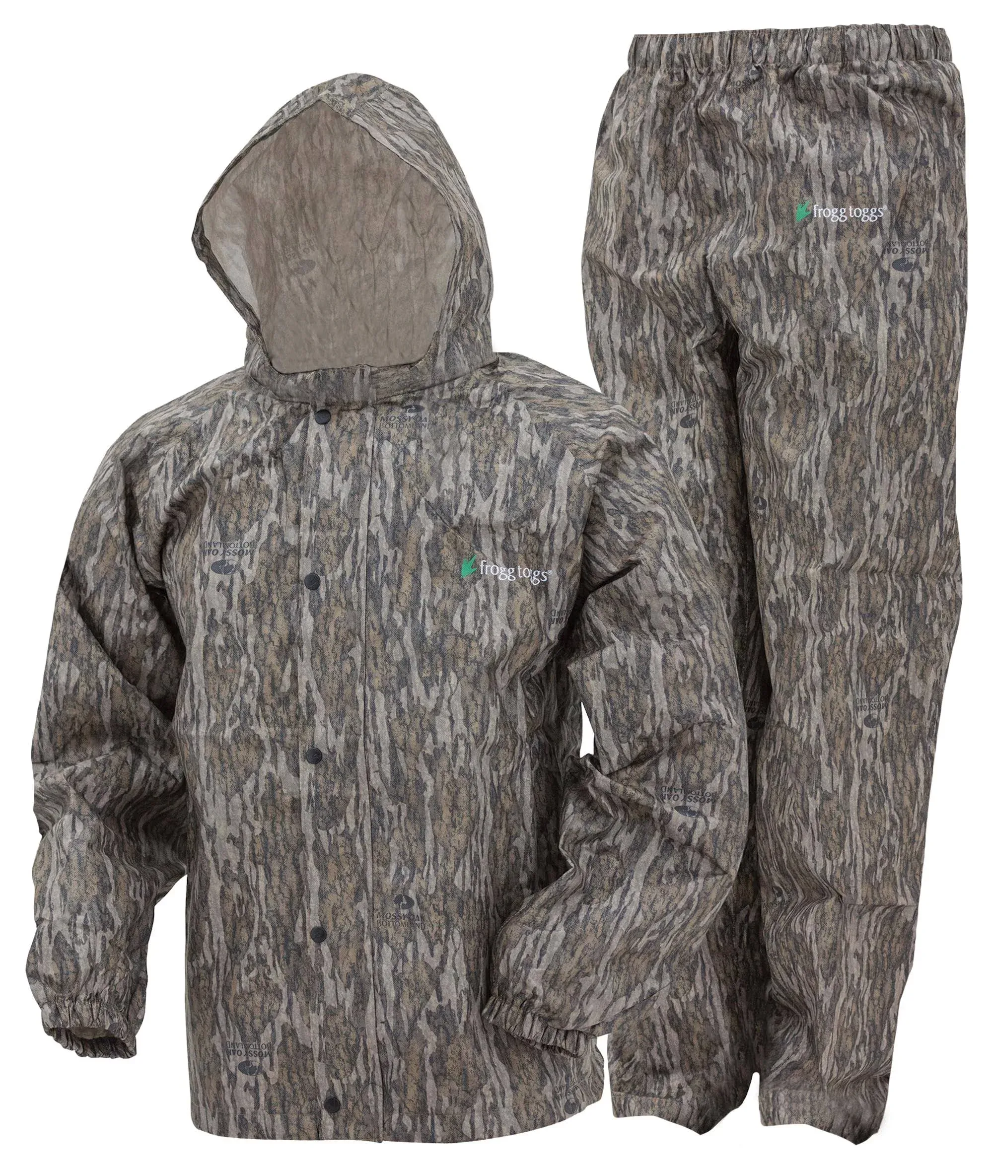 Frogg Toggs Youth Mossy Oak Bottomland Polly Woggs Waterproof Rain Suit