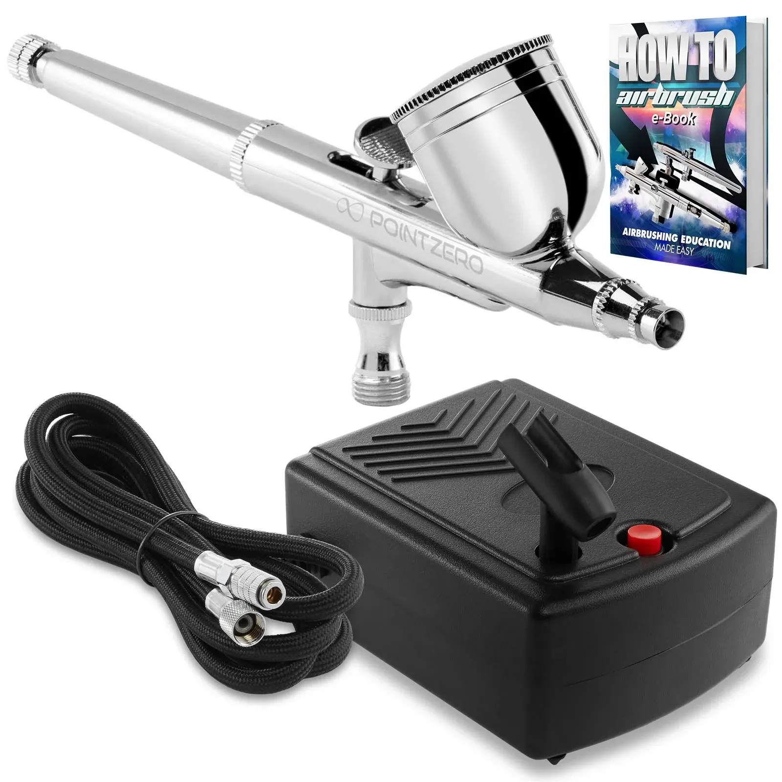 Dual Action Airbrush Kit with Mini Compressor