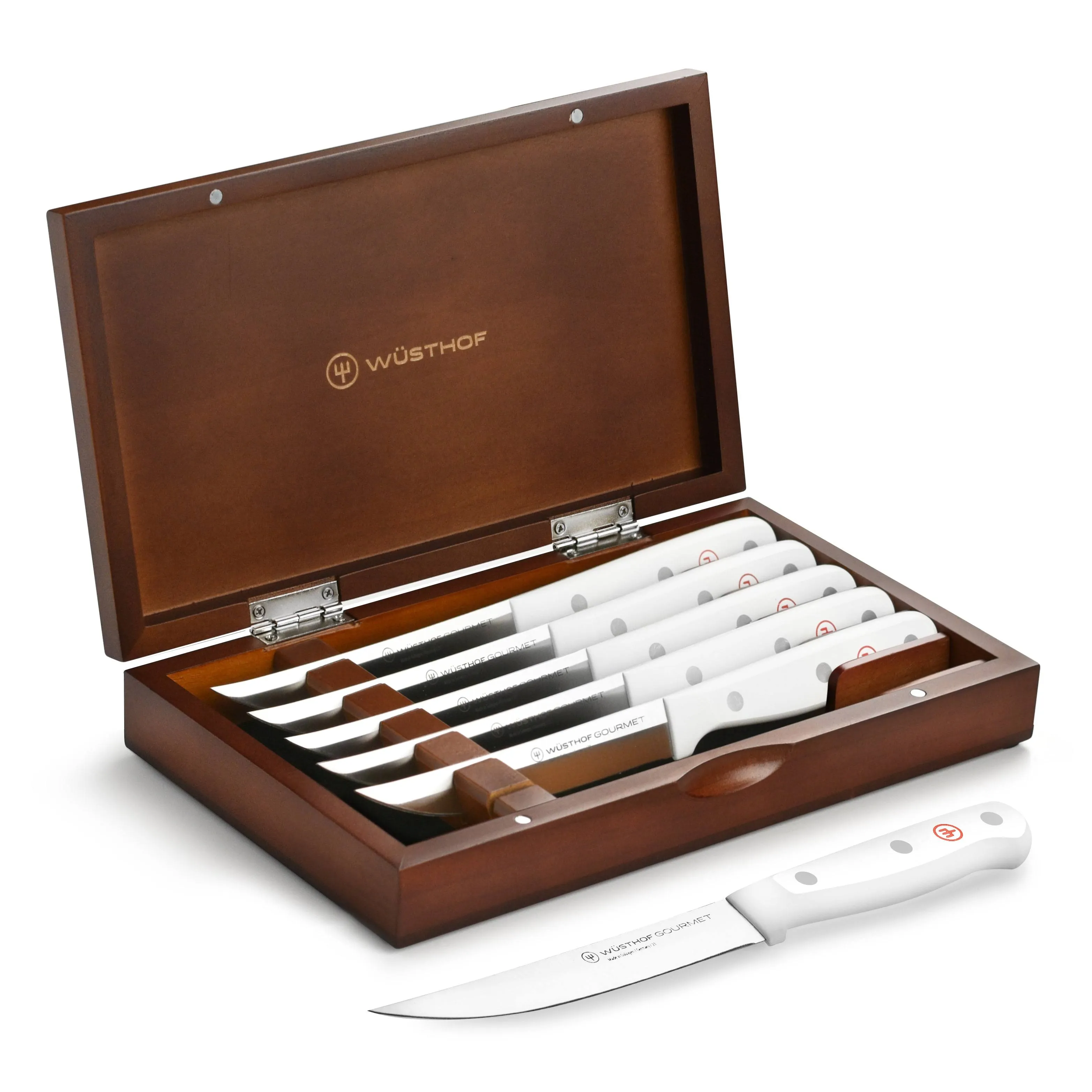 Wusthof Gourmet 6 Piece Steak Knife Set with Case