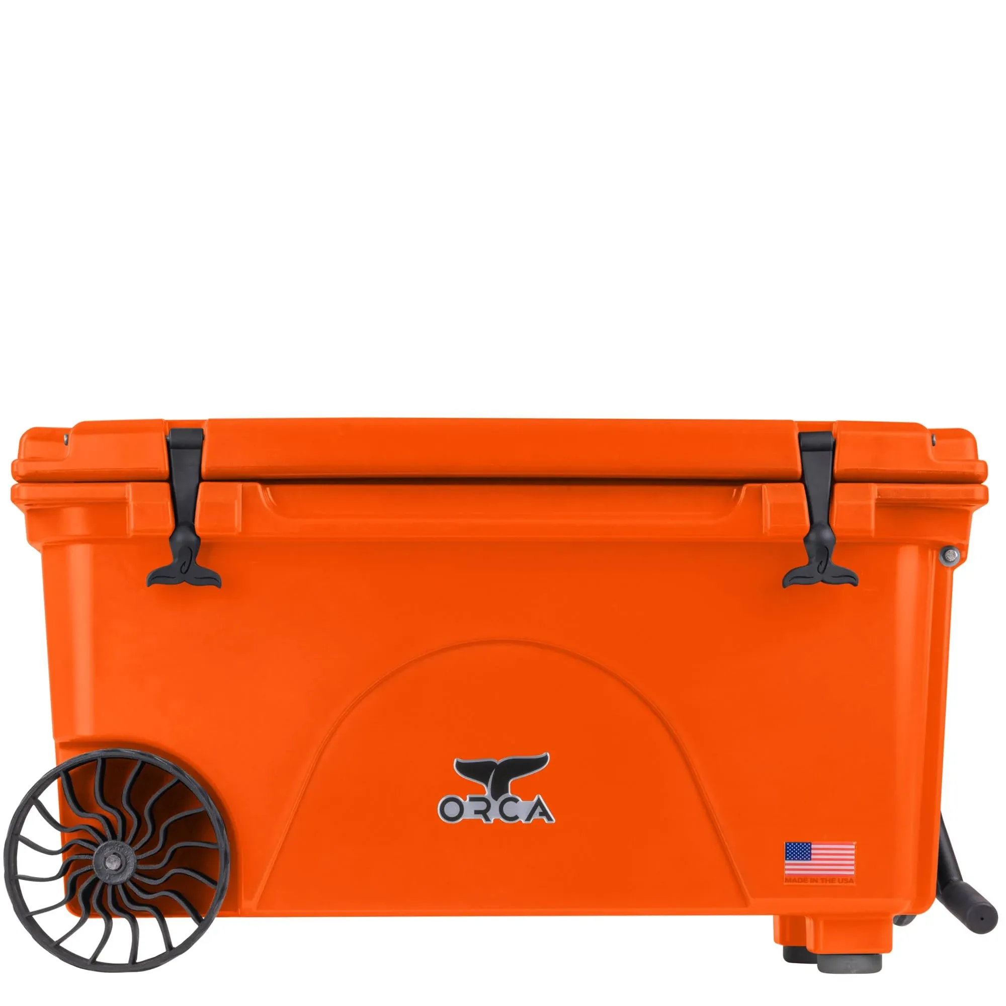 ORCA 65-Quart Insulated Rolling Cooler with Wheels and Pull Handle; Wheeled Cooler Keeps Ice Cold for Days, Rugged, Sturdy for Beach, Camping, Fishing, Travel, Road Trip, Hunting