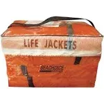 New Seachoice 4 Life Vests Bag PFD Type II Adult Universal USCG Approved Orange