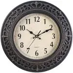 12 Inch Silent Vintage Quartz Decorative Wall Clock