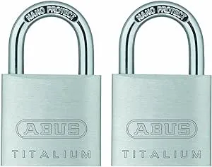 ABUS 64TI/40 Titalium Aluminum Alloy Padlock Keyed Alike - Original Version 