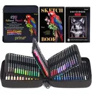 Prina Art Supplies 120-Color Colored Pencils Set