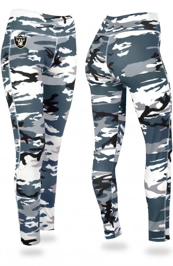 Zubaz NFL Women&#039;s Oakland Raiders Camo Print Legging Bottoms