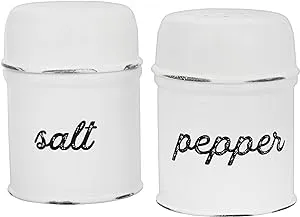 AuldHome Design Salt and Pepper Shaker Set (White)