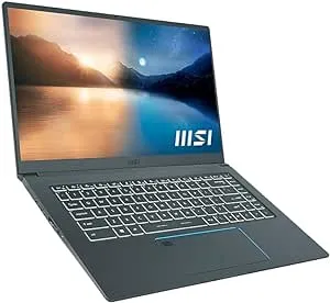 MSI Prestige 15 15.6" FHD Ultra Thin and Light Professional Laptop Intel Core i7-1185G7 GTX1650 MAX-Q 16GB DDR4 512GB NVMe SSD Win10 - Gray (A11SC-034)