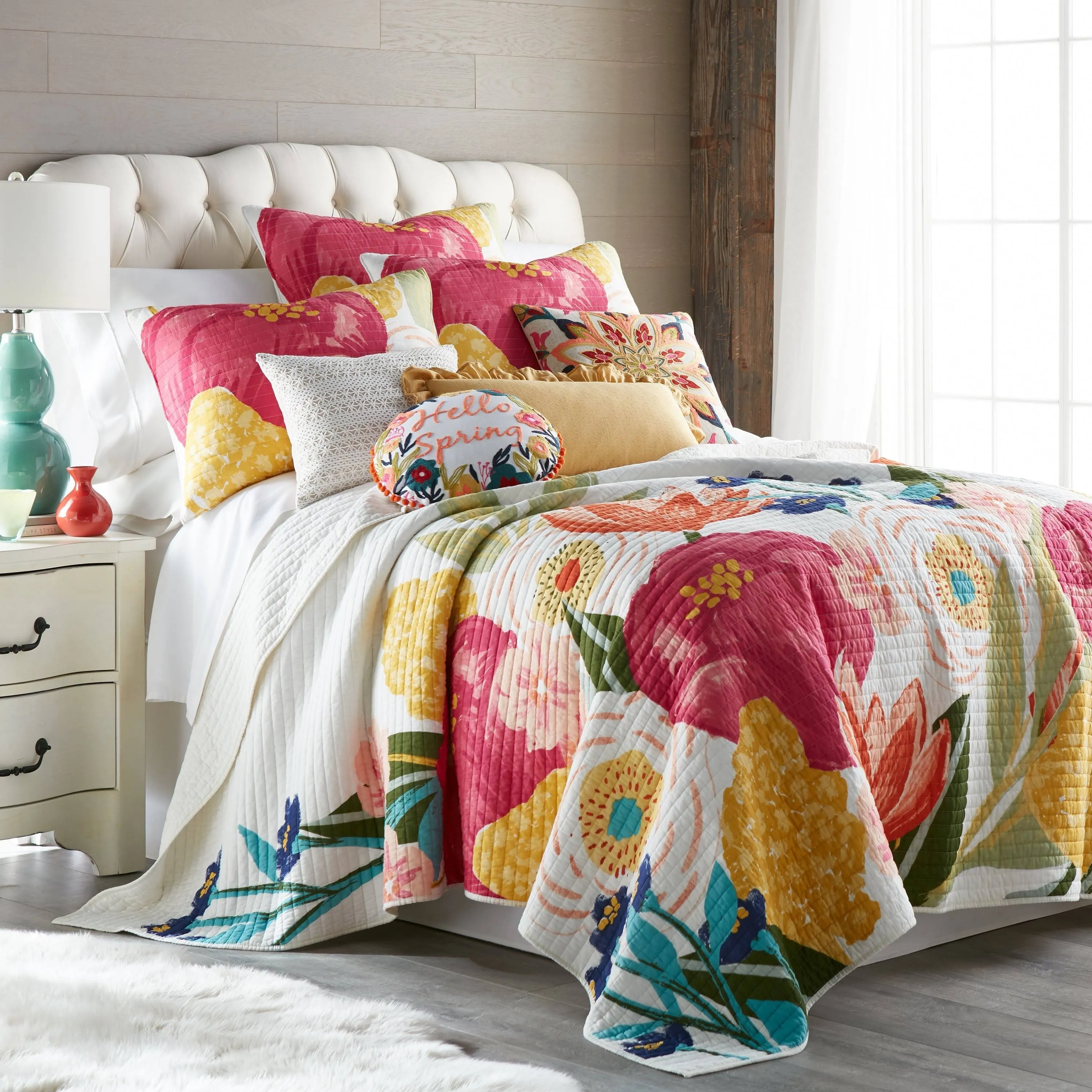 Levtex Home Grandiflora Quilt Set - Cotton Twin/Twin XL / Multi