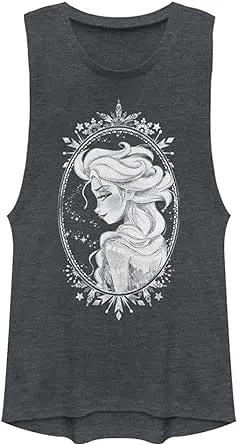 Frozen Women's Elsa Sparkle Profile Racerback Tank Top