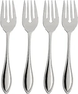 Oneida American Harmony Everyday Flatware Salad Forks, Set of 4