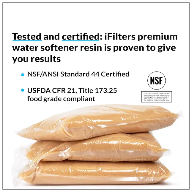 iFilters Water Softener Resin Media Replacement 100% Ion Exchange High Quality Cation - 0.25 CuFt