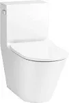 Kohler 22378 Brazn One-Piece Compact Elongated Toilet with Skirted trapway, Dual-Flush - White