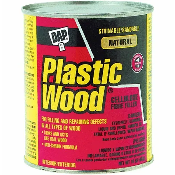 Dap 21506 Plastic Wood Filler, 16-Ounce